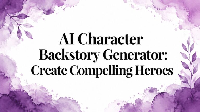 AI Character Backstory Generator: Create Compelling Heroes